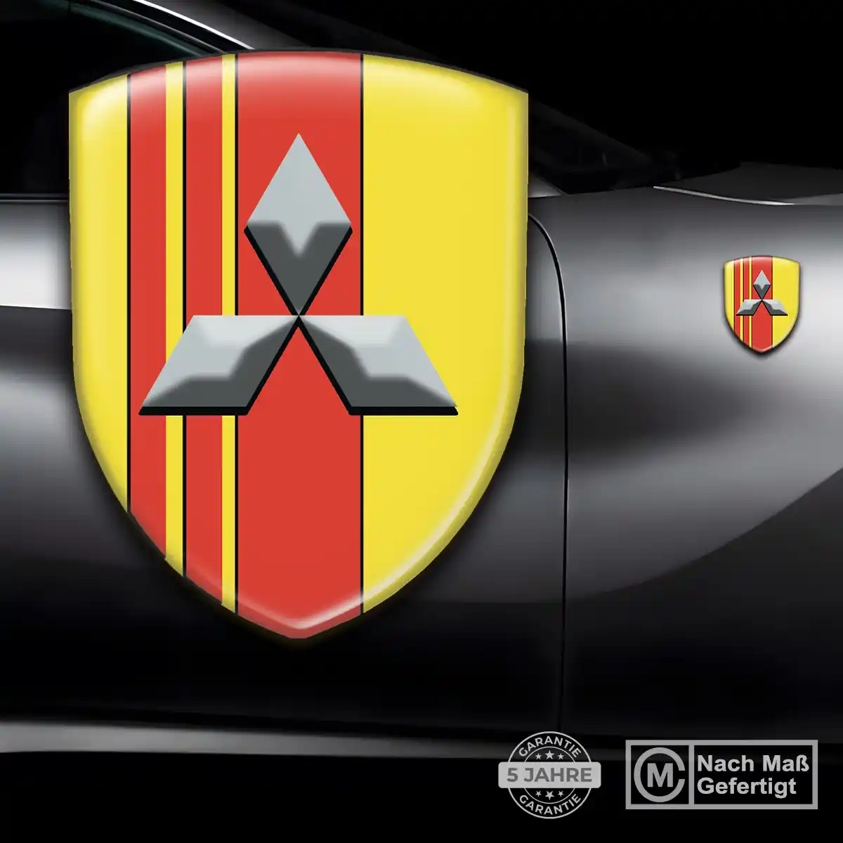 Mitsubishi Emblem Wappen Interieurdesign
