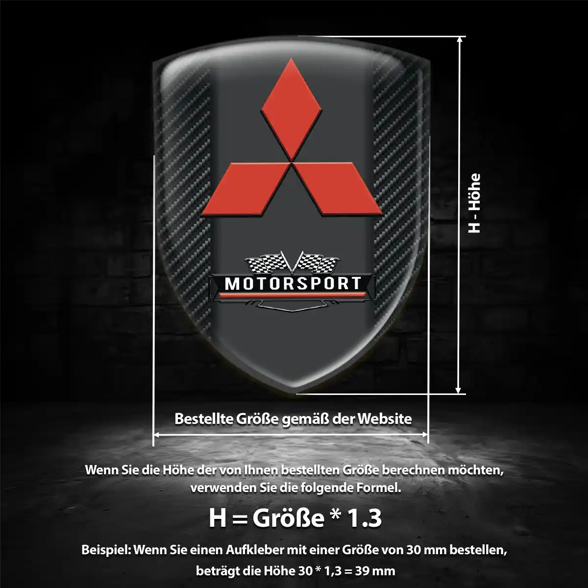 Mitsubishi Emblem Wappen Limitierte Auflage