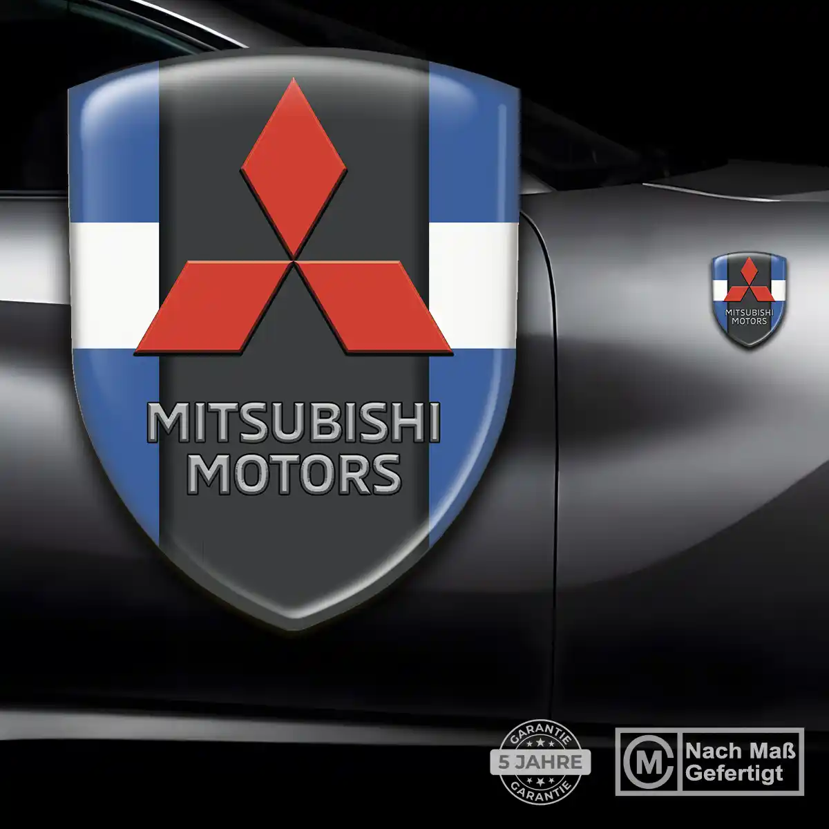 Mitsubishi Embleme Auto Interieurdesign