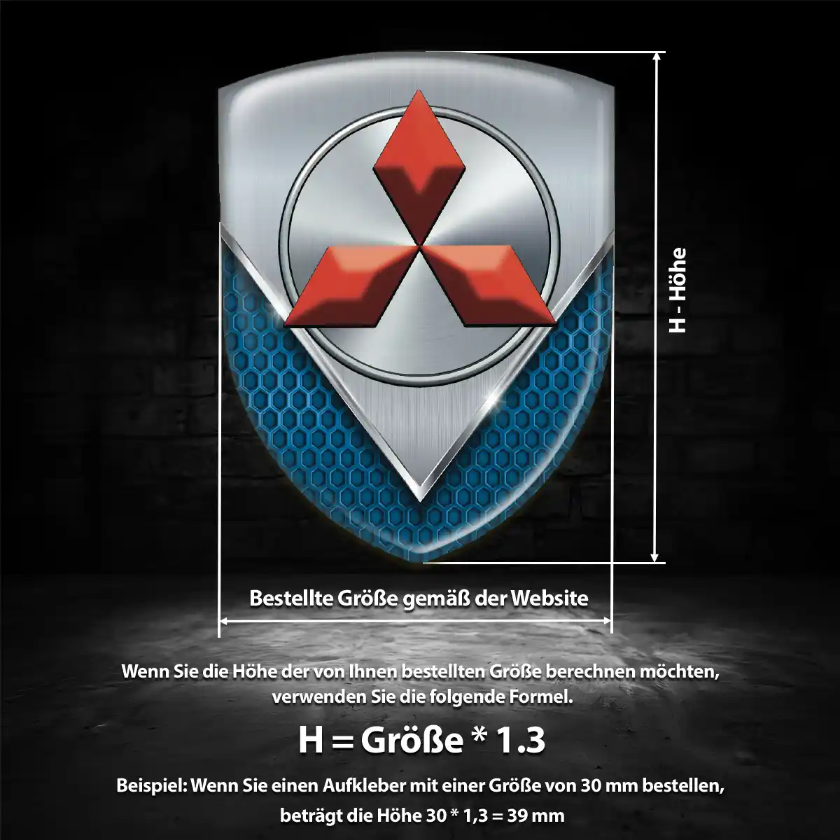 Mitsubishi Embleme Auto Premium-Edition