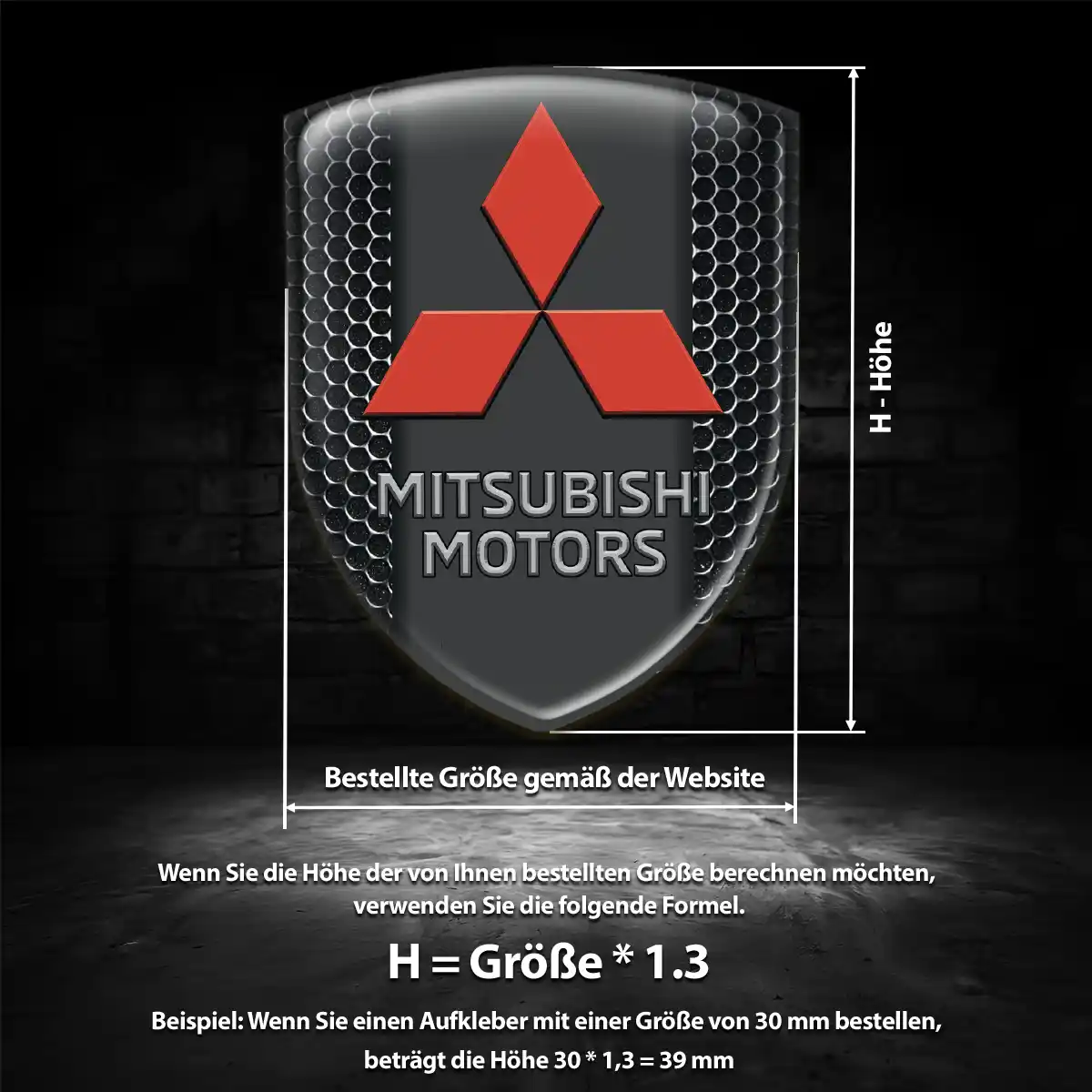 Mitsubishi Embleme Auto Stilvolles Design