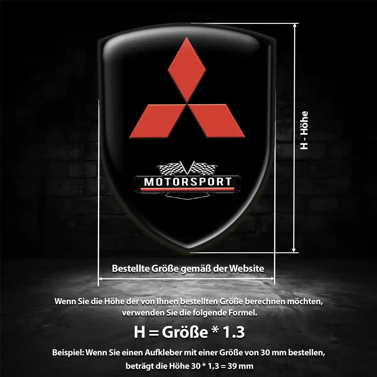 Mitsubishi Embleme Hohe Qualität
