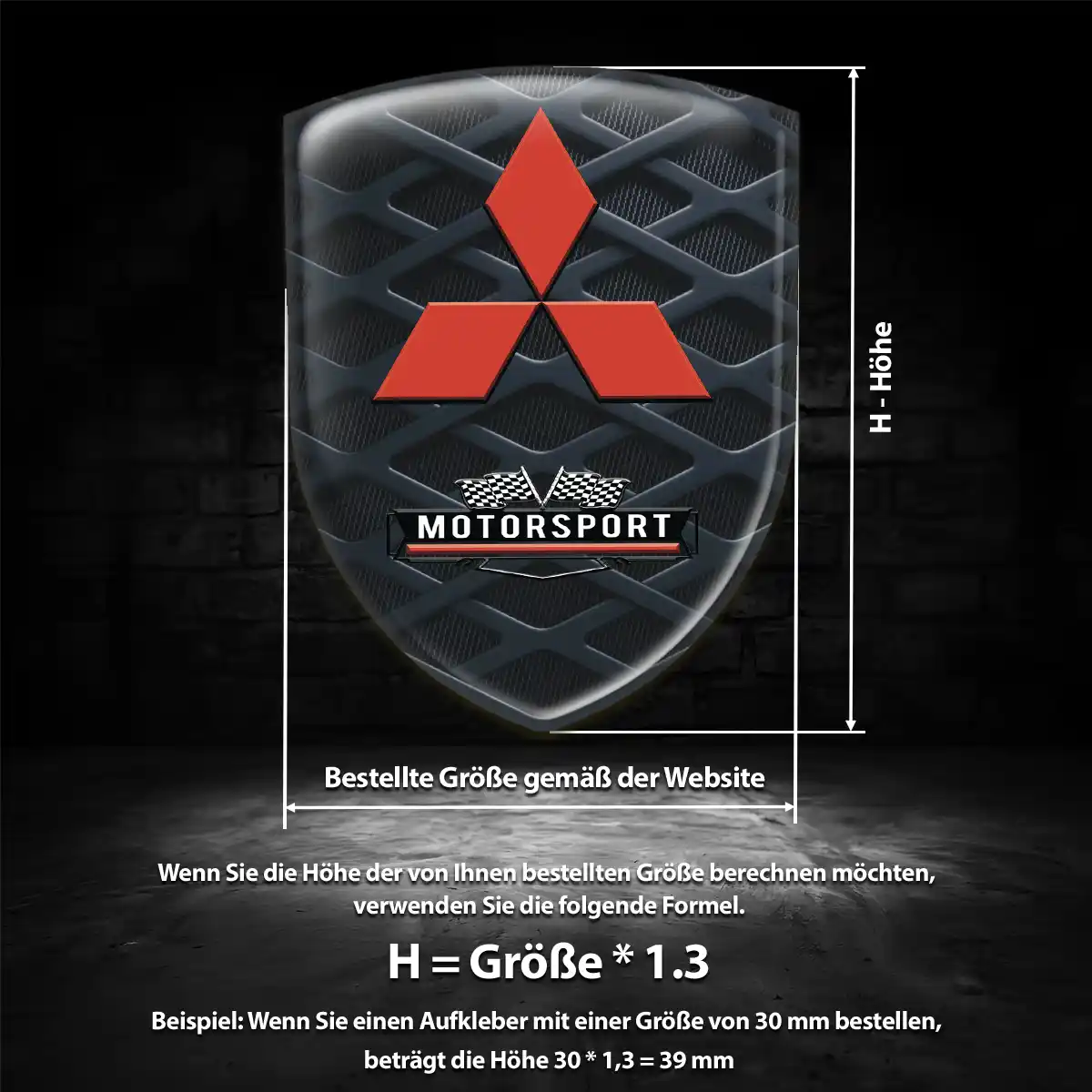 Mitsubishi Embleme Limitierte Auflage