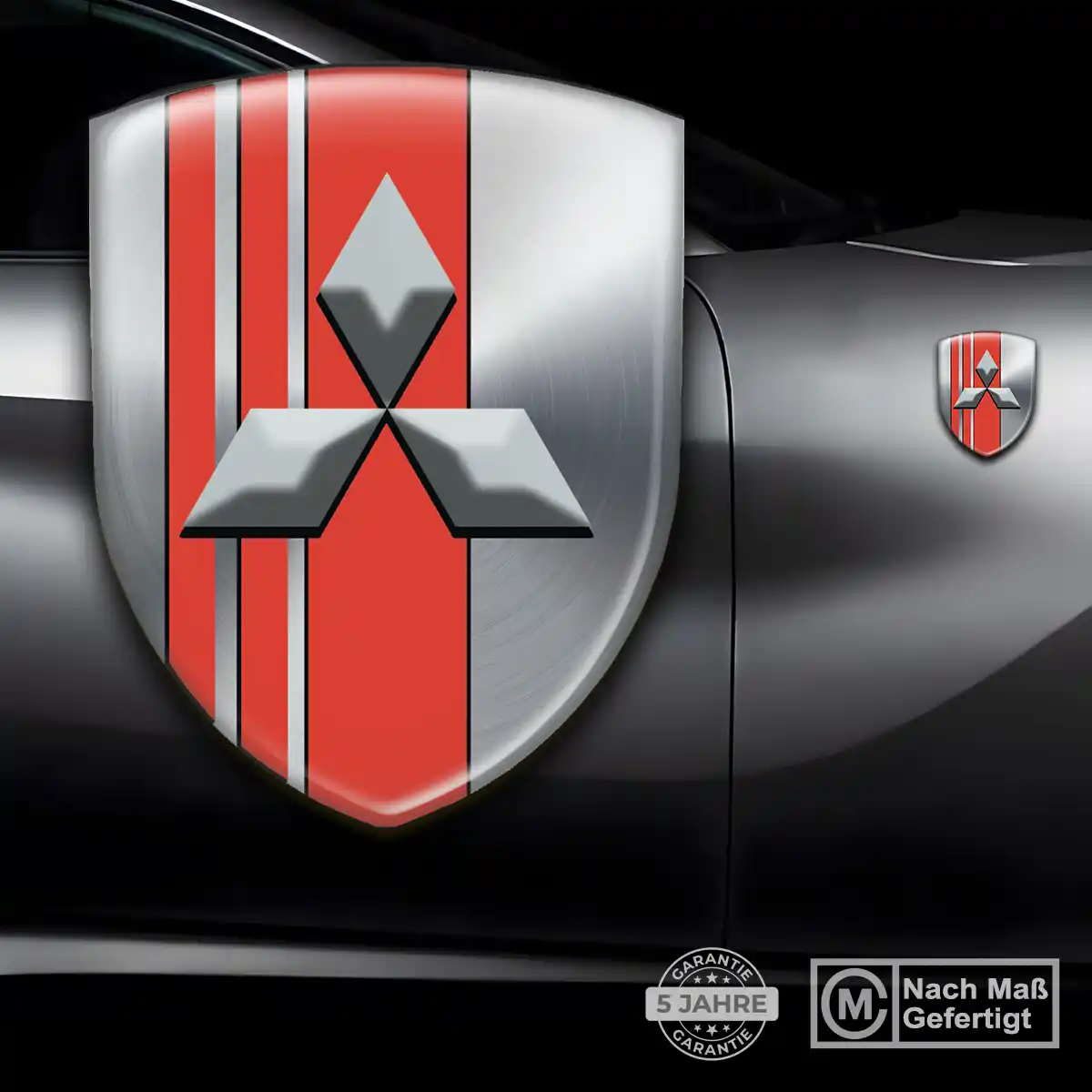 Mitsubishi Embleme Silikon Aufkleber Auto Hohe Qualität