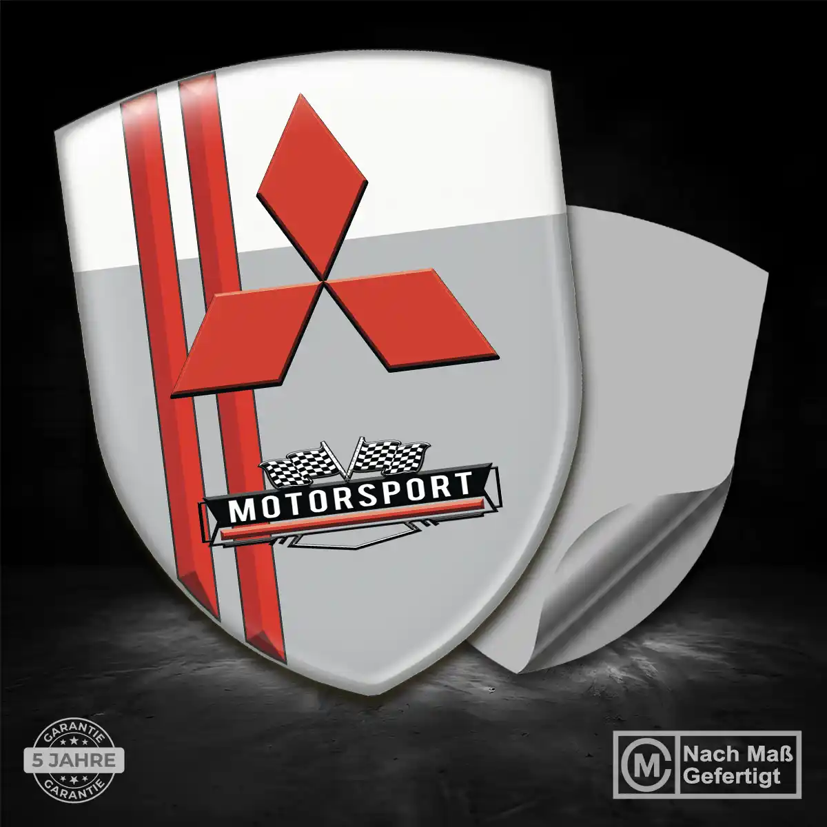 Mitsubishi Embleme Silikon Aufkleber Auto Interieurdesign