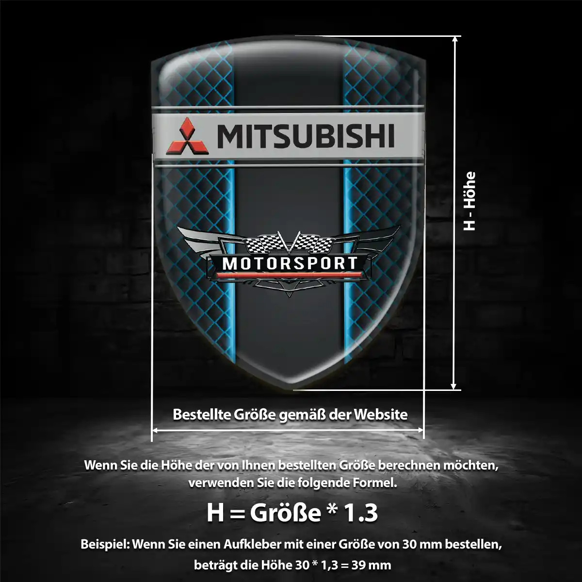 Mitsubishi Embleme Silikon Aufkleber Auto Luxus-Edition