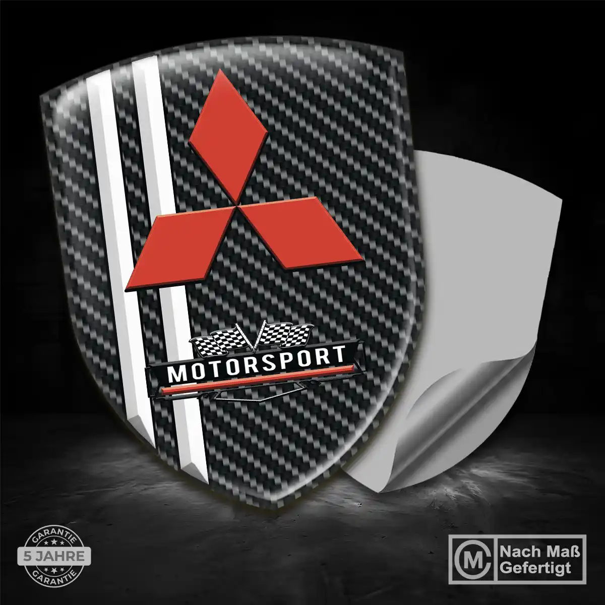 Mitsubishi Embleme Silikon Aufkleber Auto Premium-Edition