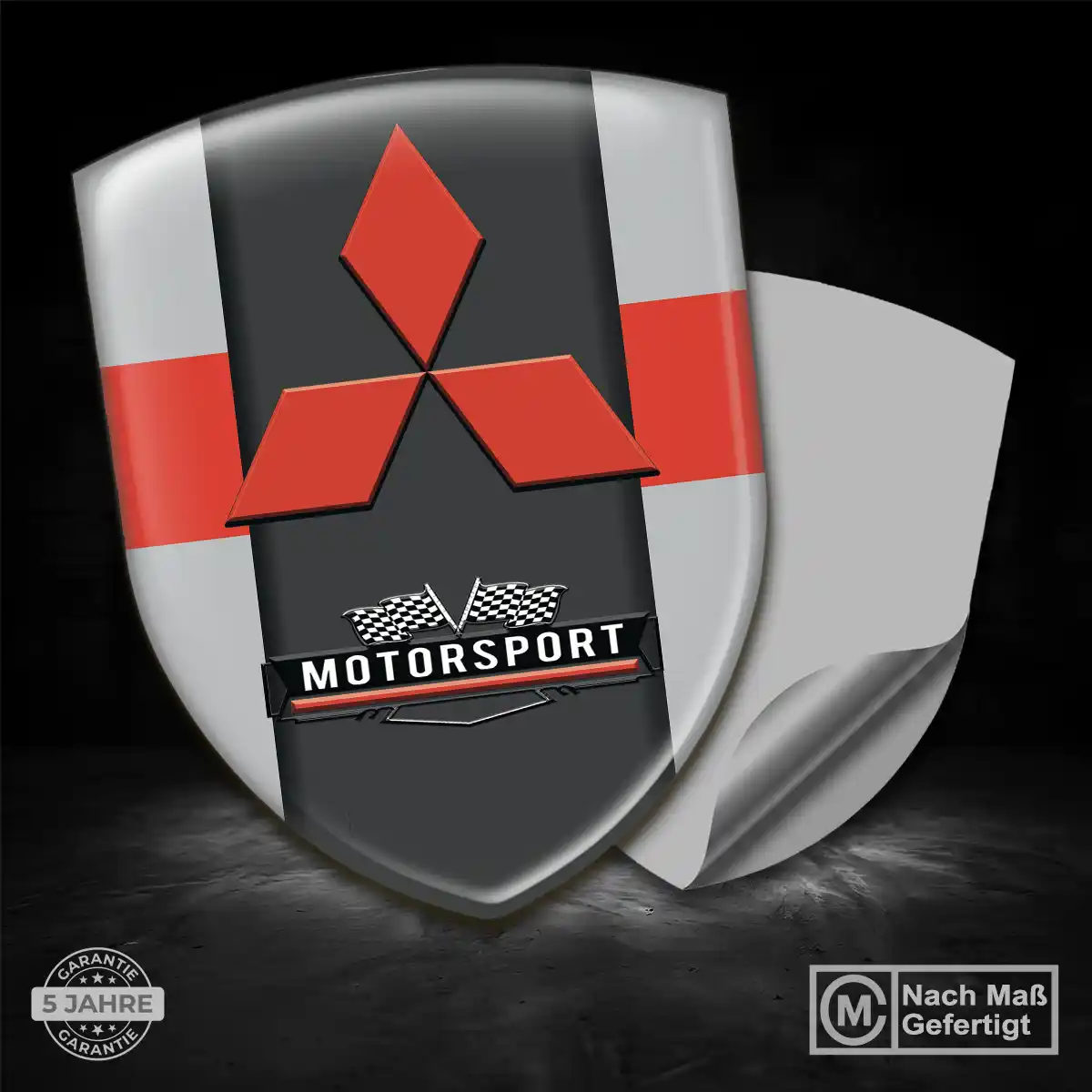 Mitsubishi Embleme Silikon Aufkleber Auto Premiumqualität