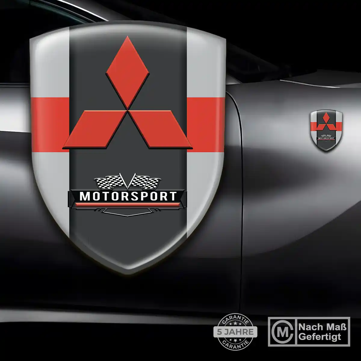 Mitsubishi Embleme Silikon Aufkleber Auto Premiumqualität