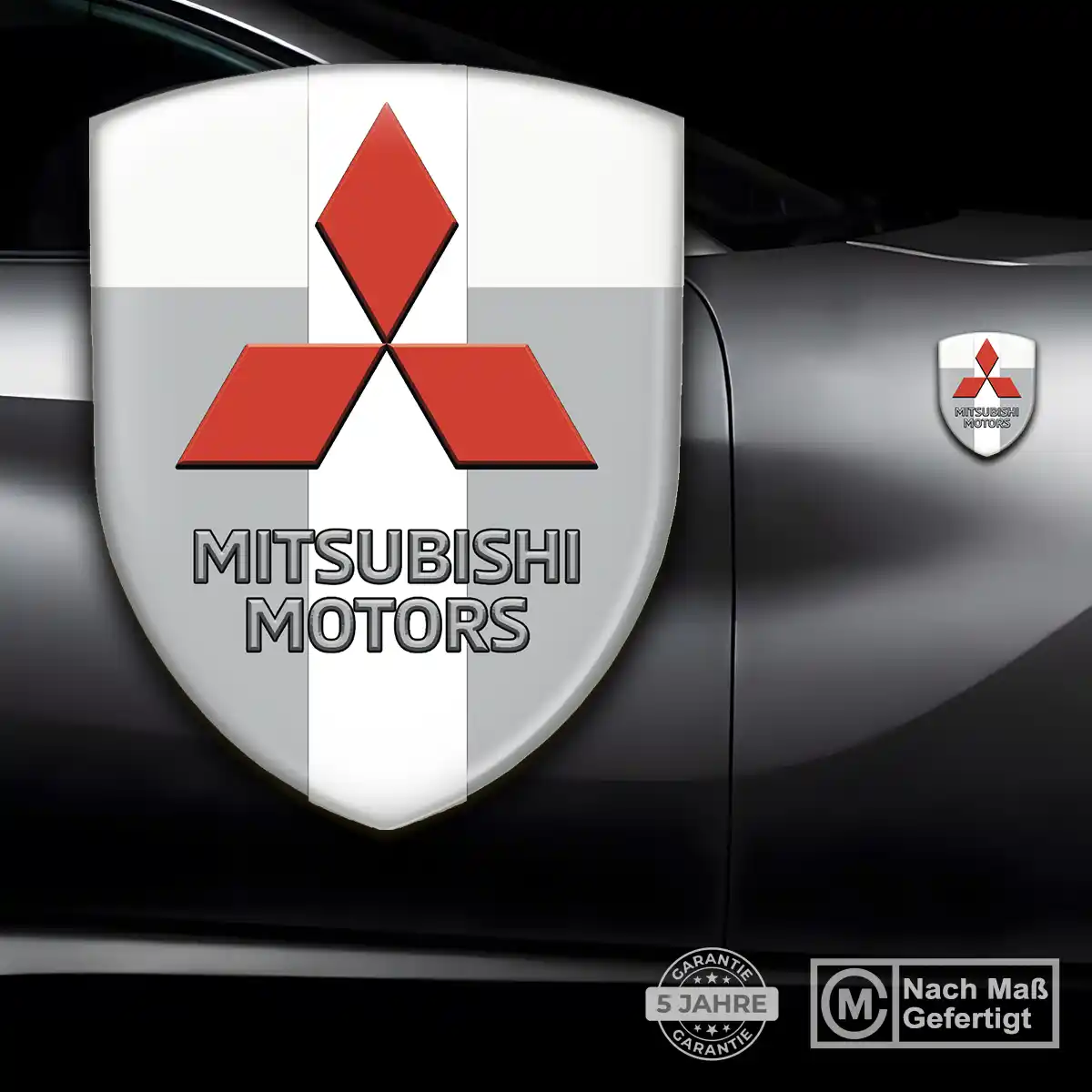 Mitsubishi Embleme Silikon Aufkleber Auto Stilvolles Design