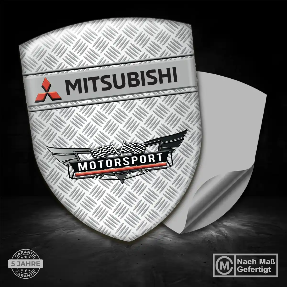 Mitsubishi Embleme Silikon Aufkleber Limitierte Auflage
