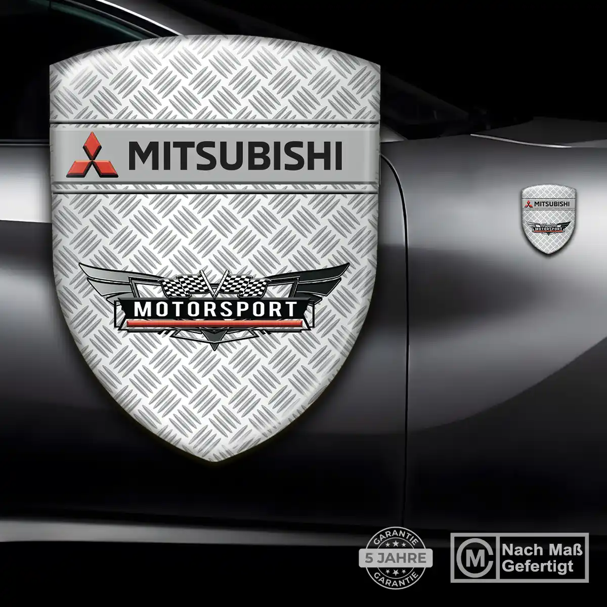 Mitsubishi Embleme Silikon Aufkleber Limitierte Auflage