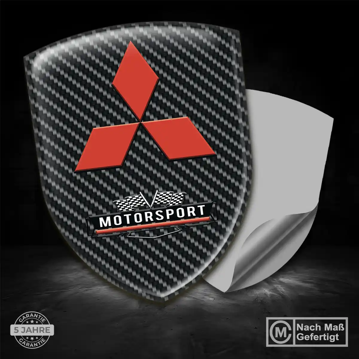 Mitsubishi Embleme Silikon Aufkleber Luxus-Edition