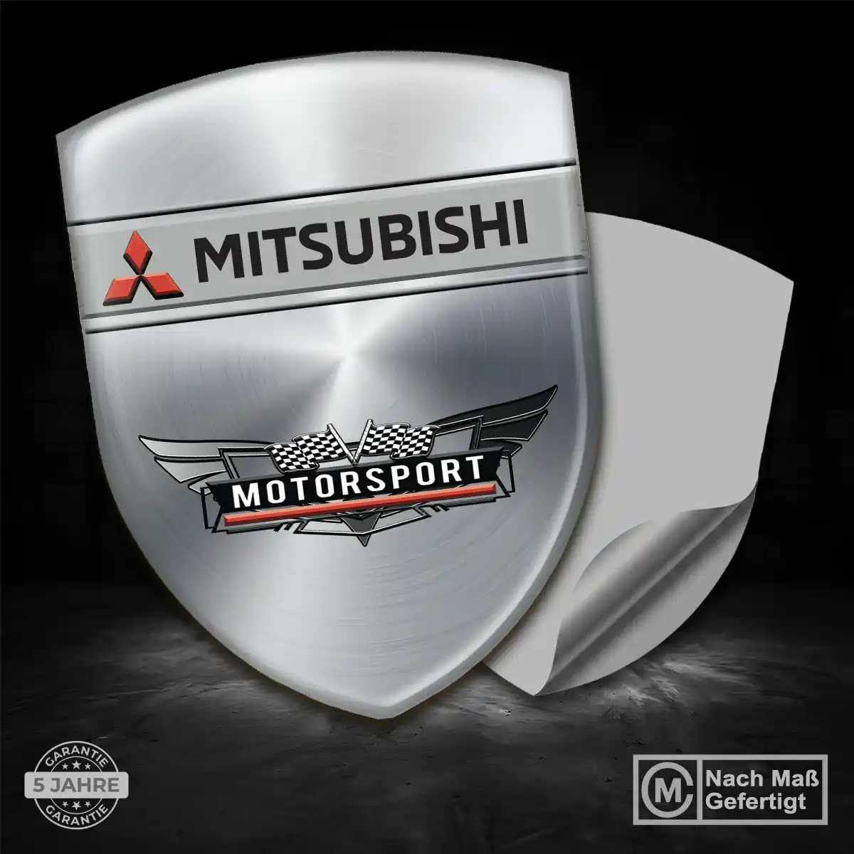 Mitsubishi Embleme Silikon Aufkleber Premium-Edition