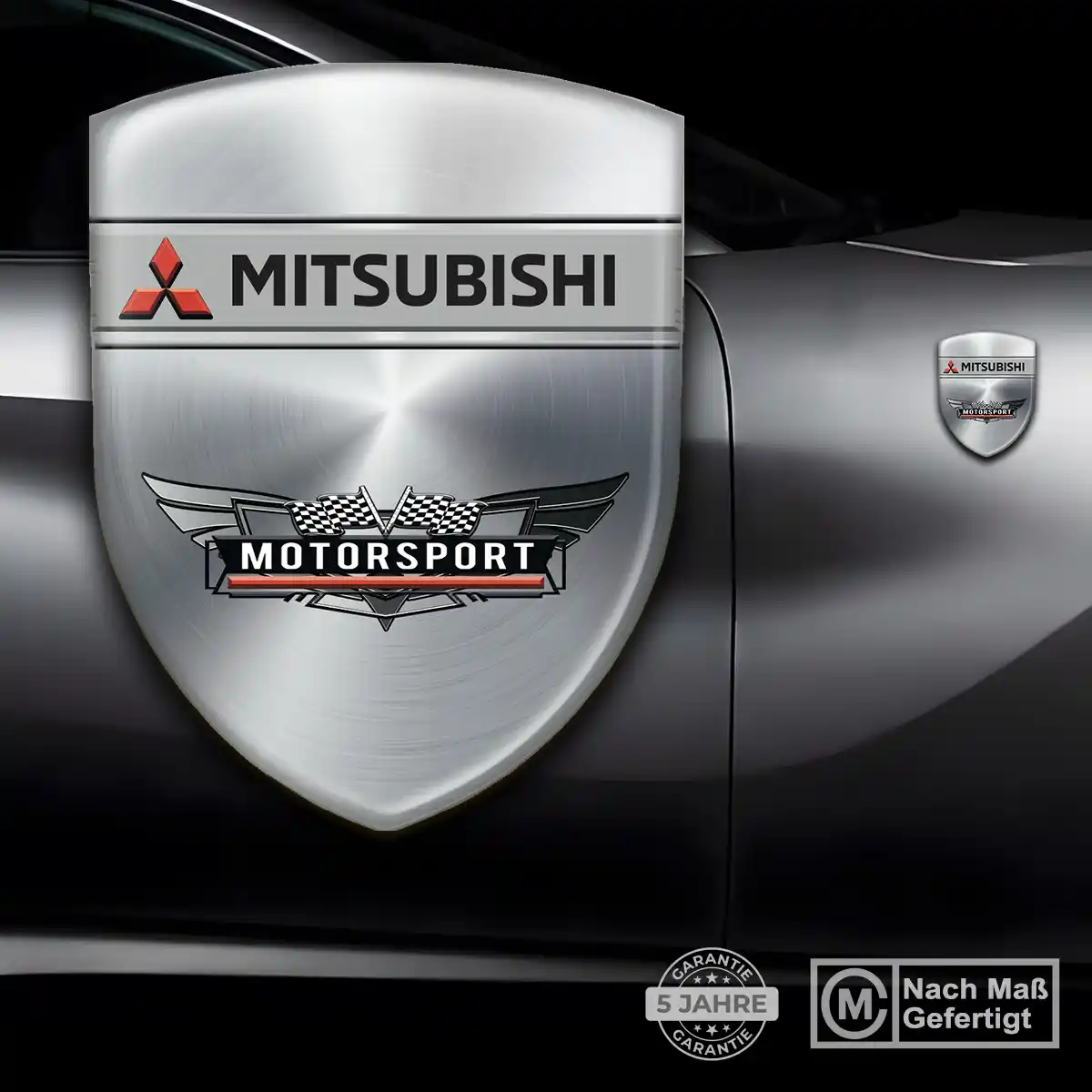 Mitsubishi Embleme Silikon Aufkleber Premium-Edition