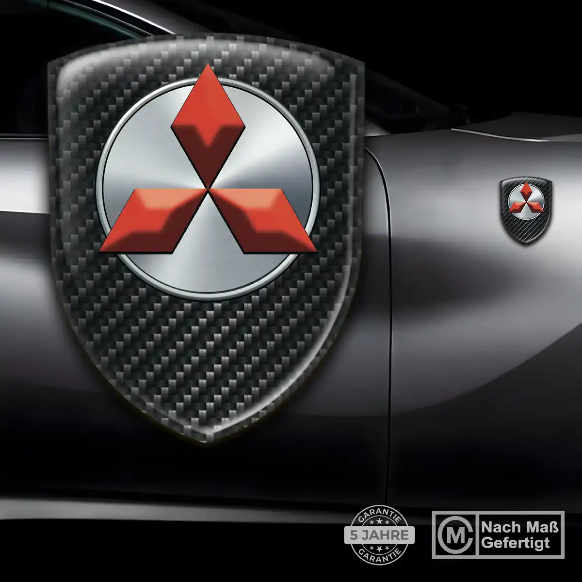 Mitsubishi Embleme Silikon Aufkleber Stilvolles Design