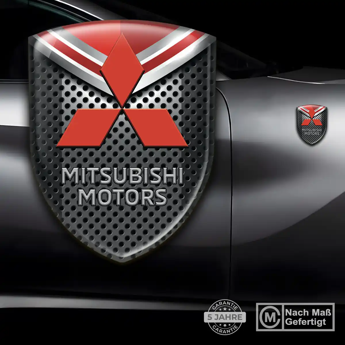 Mitsubishi Silikon Aufkleber Auto Exterieurdesign