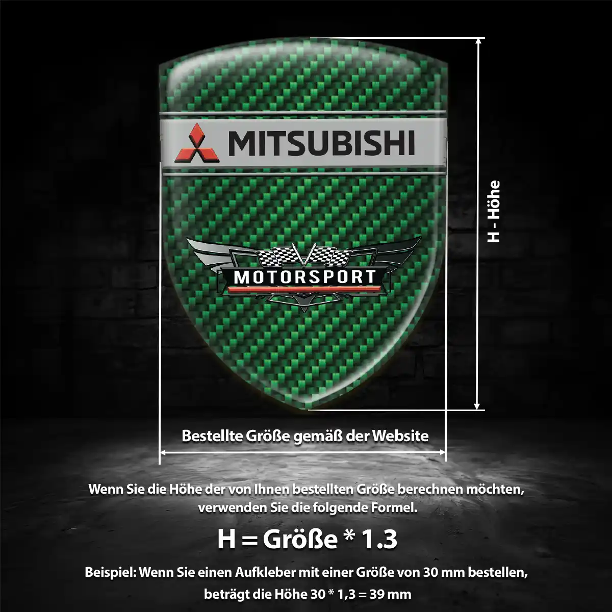 Mitsubishi Silikon Aufkleber Auto Hohe Qualität