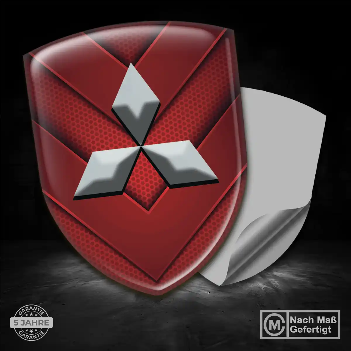 Mitsubishi Silikon Aufkleber Auto Interieurdesign
