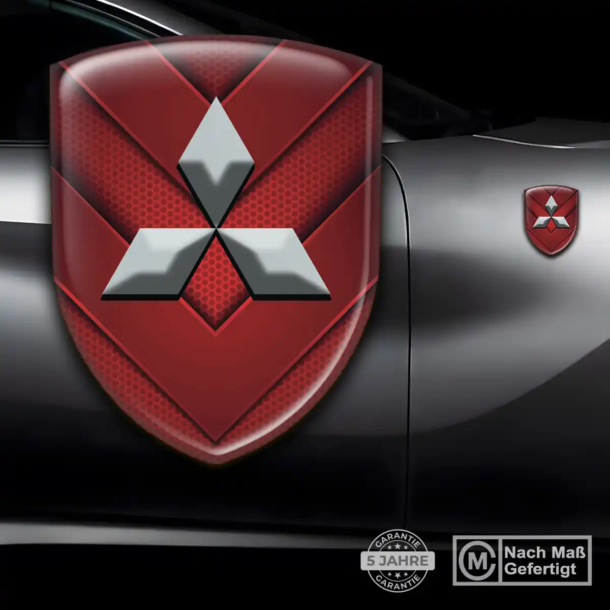 Mitsubishi Silikon Aufkleber Auto Interieurdesign