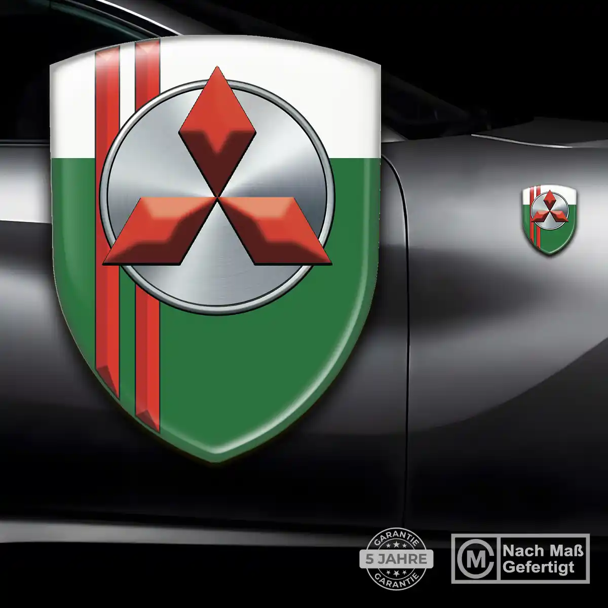 Mitsubishi Silikon Aufkleber Auto Limitierte Auflage