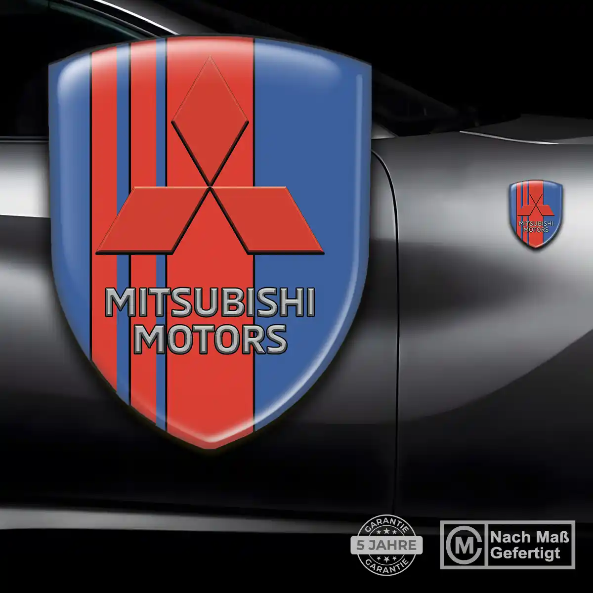 Mitsubishi Silikon Aufkleber Embleme Auto Exterieurdesign