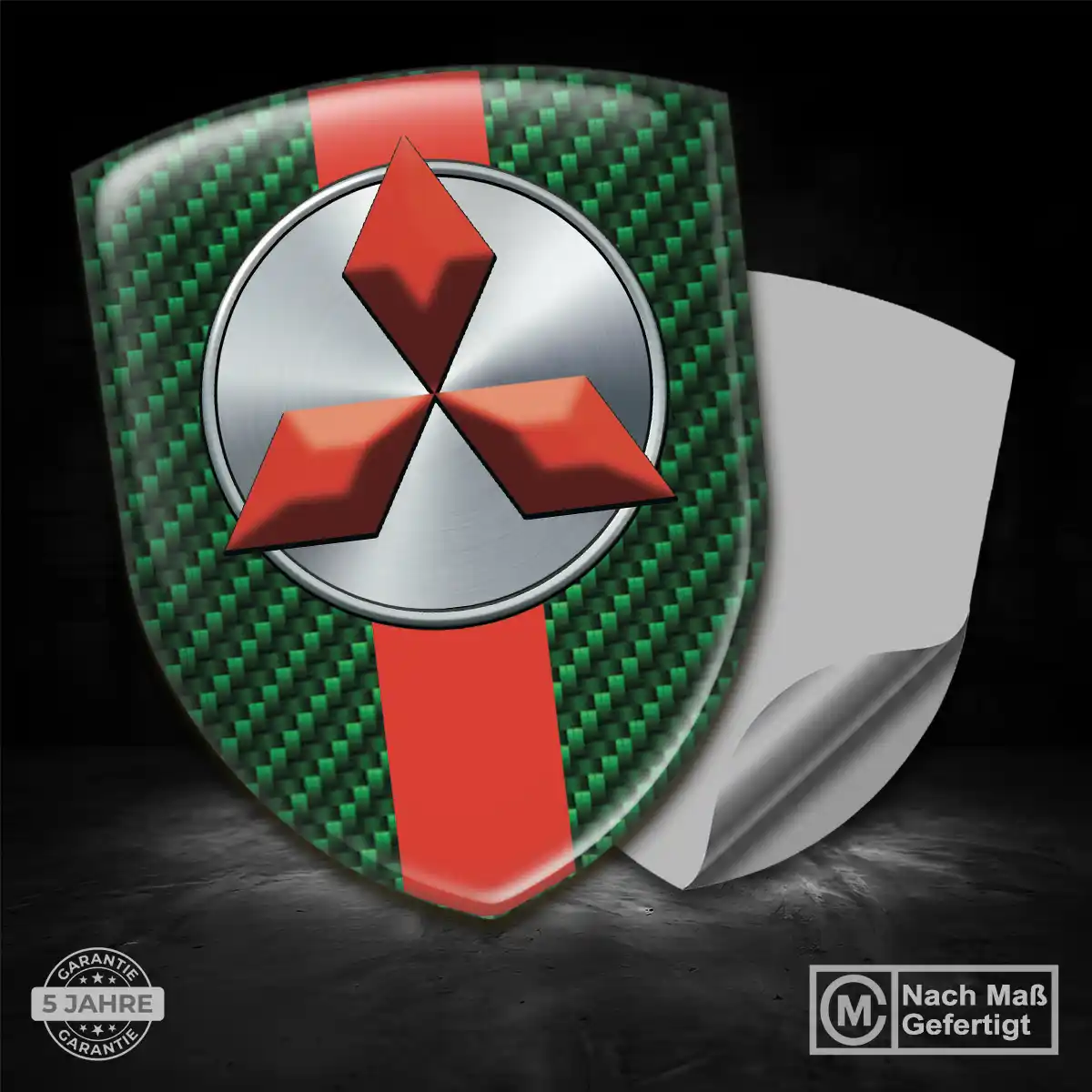 Mitsubishi Silikon Aufkleber Embleme Auto Hochwertiges Harz