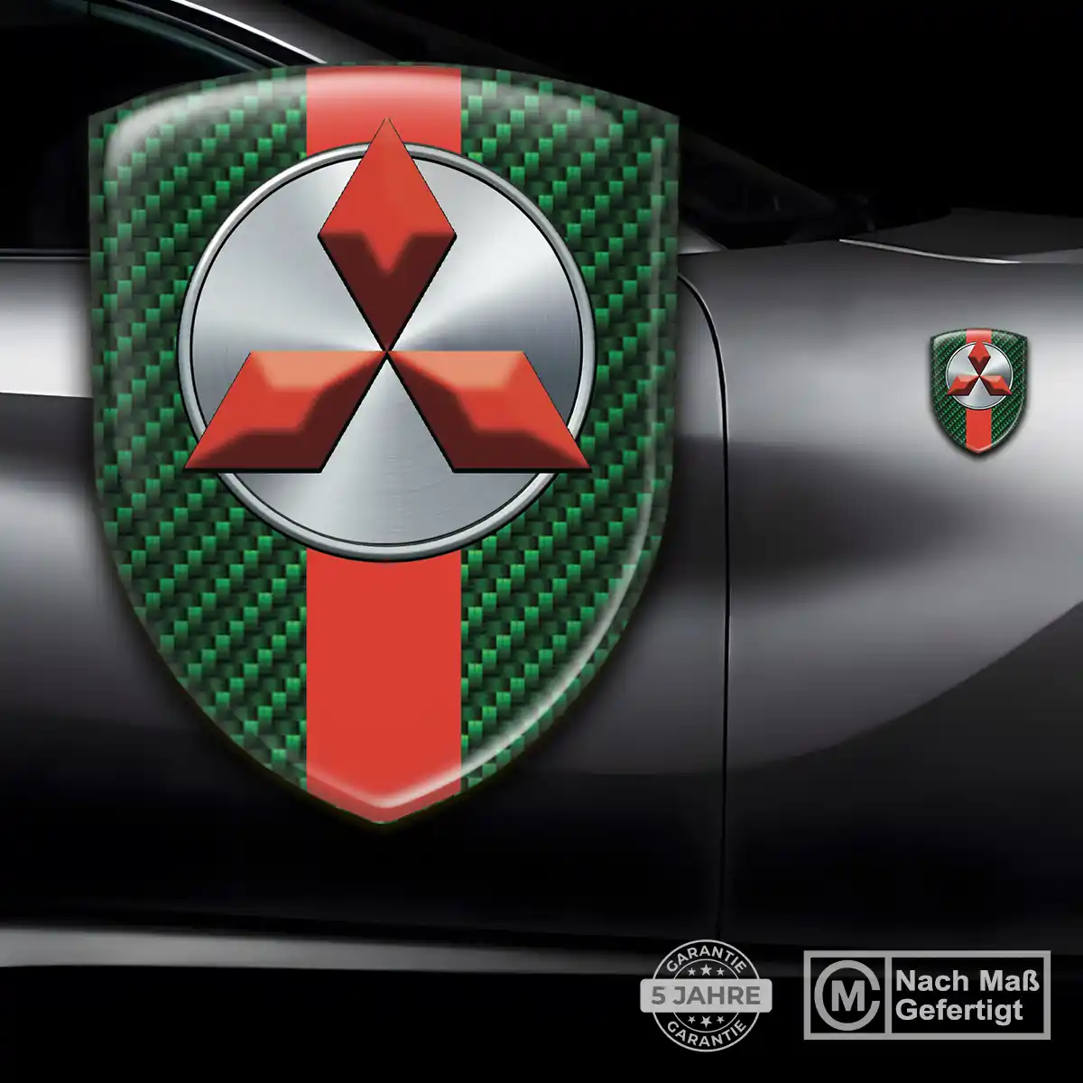 Mitsubishi Silikon Aufkleber Embleme Auto Hochwertiges Harz