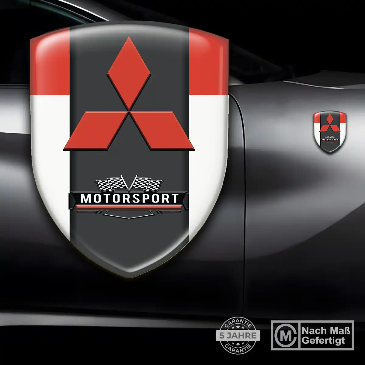 Mitsubishi Silikon Aufkleber Embleme Auto Hohe Qualität