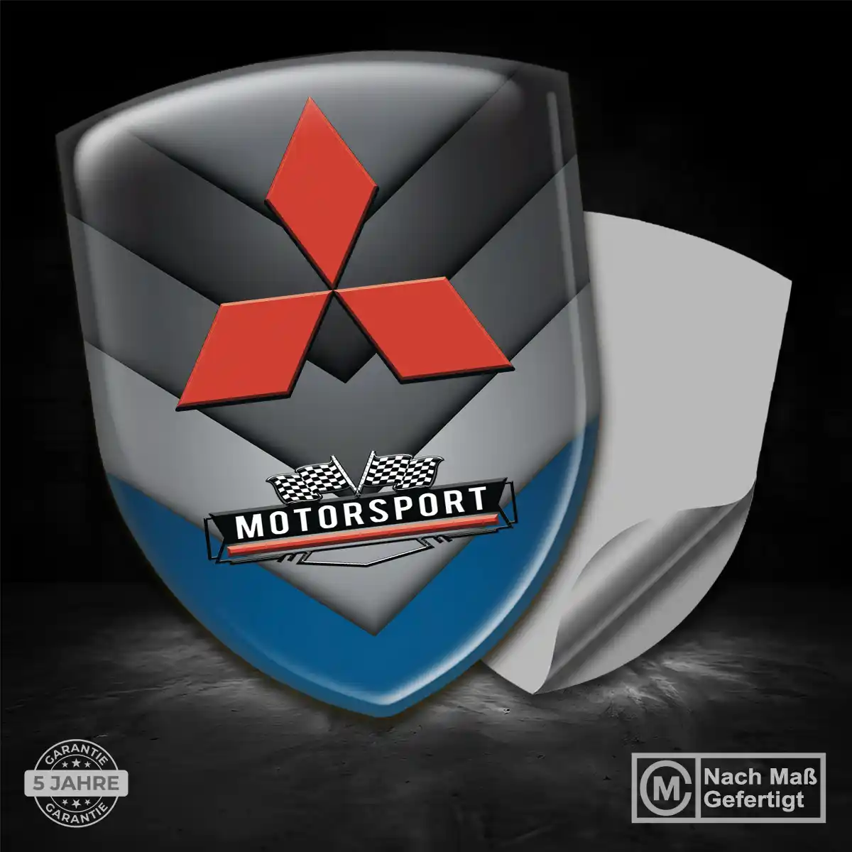 Mitsubishi Silikon Aufkleber Embleme Auto Interieurdesign