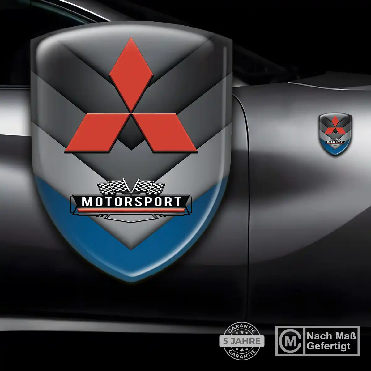 Mitsubishi Silikon Aufkleber Embleme Auto Interieurdesign