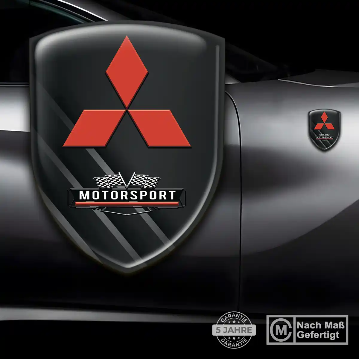 Mitsubishi Silikon Aufkleber Embleme Auto Premium-Edition