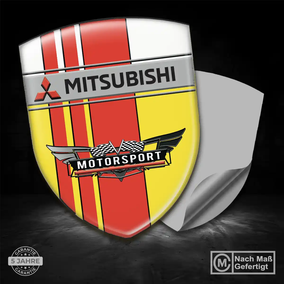 Mitsubishi Silikon Aufkleber Embleme Auto Premiumqualität