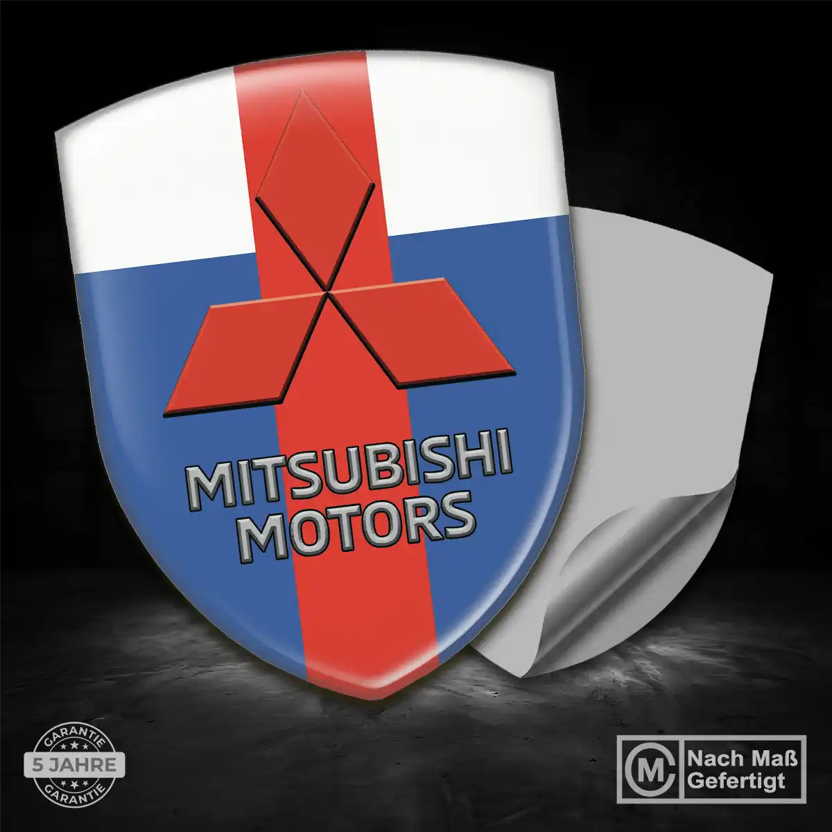 Mitsubishi Silikon Aufkleber Embleme Premium-Edition
