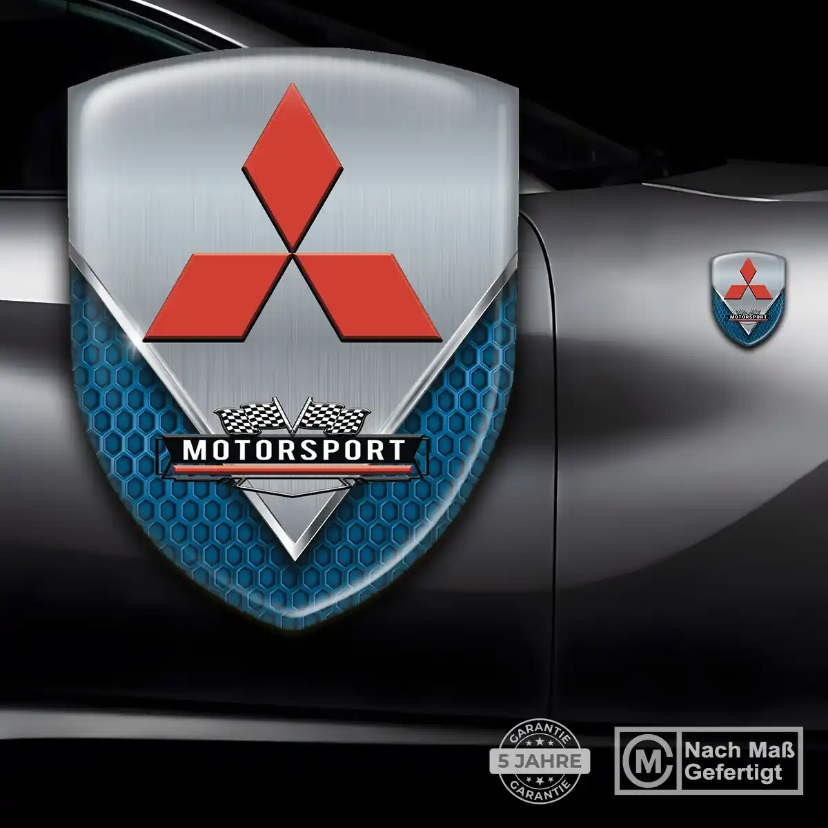 Mitsubishi Silikon Aufkleber Premium-Edition