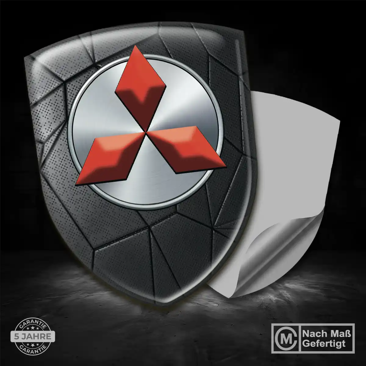 Mitsubishi Silikon Aufkleber Wappen Auto Exterieurdesign