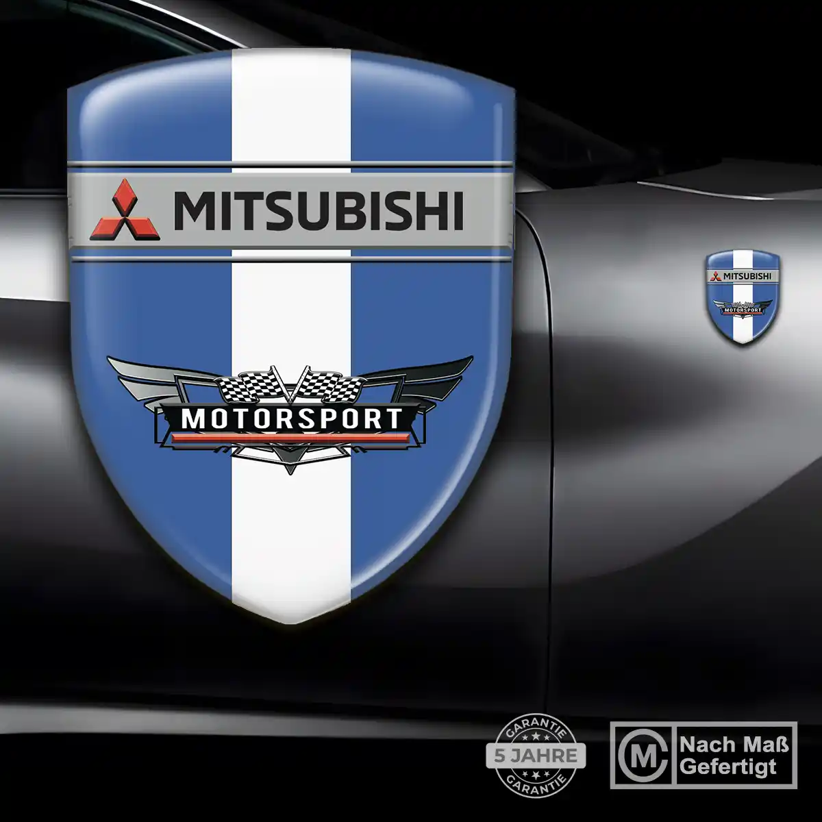 Mitsubishi Silikon Aufkleber Wappen Exterieurdesign