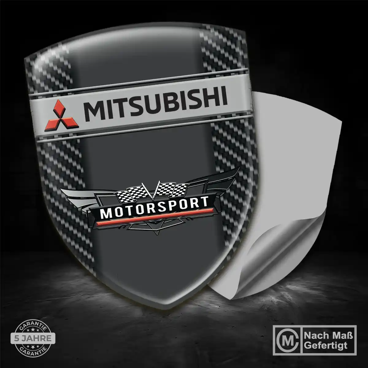 Mitsubishi Silikon Aufkleber Wappen Hohe Qualität