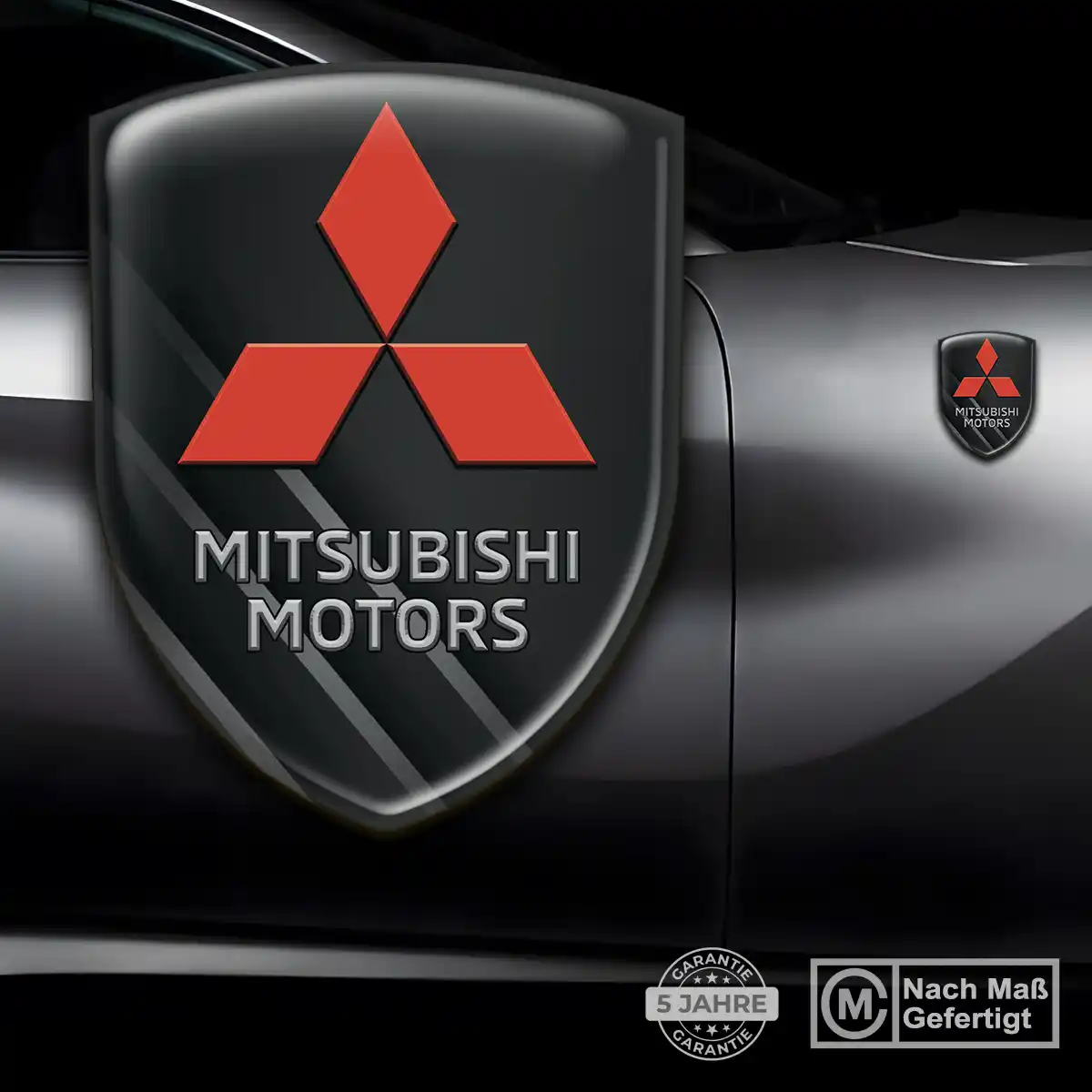 Mitsubishi Wappen Aufkleber Auto Interieurdesign