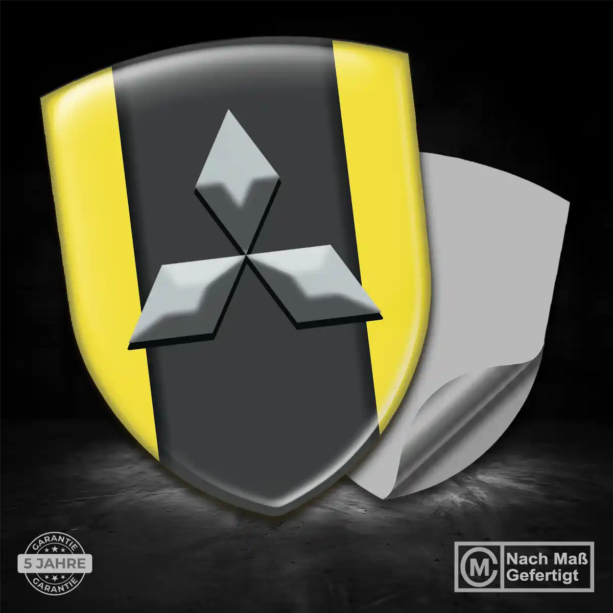 Mitsubishi Wappen Aufkleber Emblem Auto Hochwertiges Harz