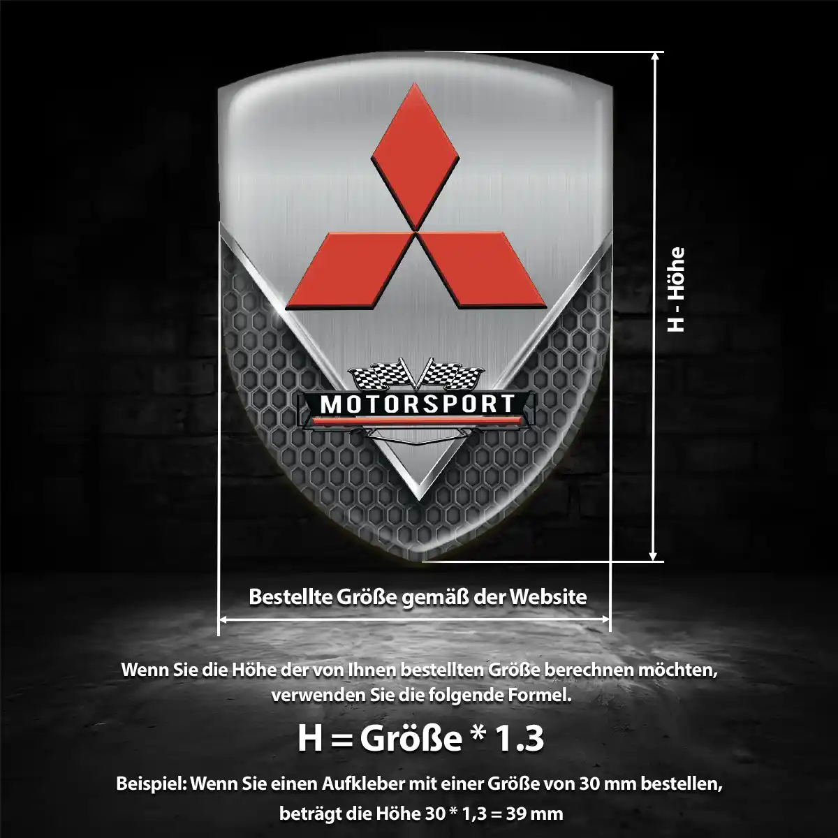 Mitsubishi Wappen Aufkleber Emblem Auto Hohe Qualität