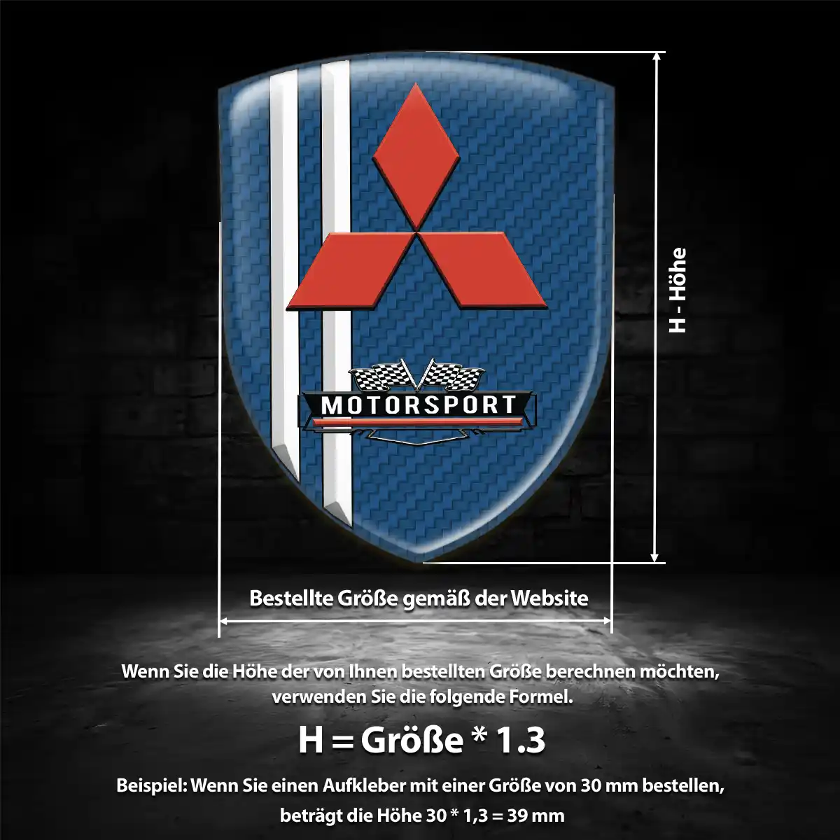 Mitsubishi Wappen Aufkleber Emblem Auto Premiumqualität