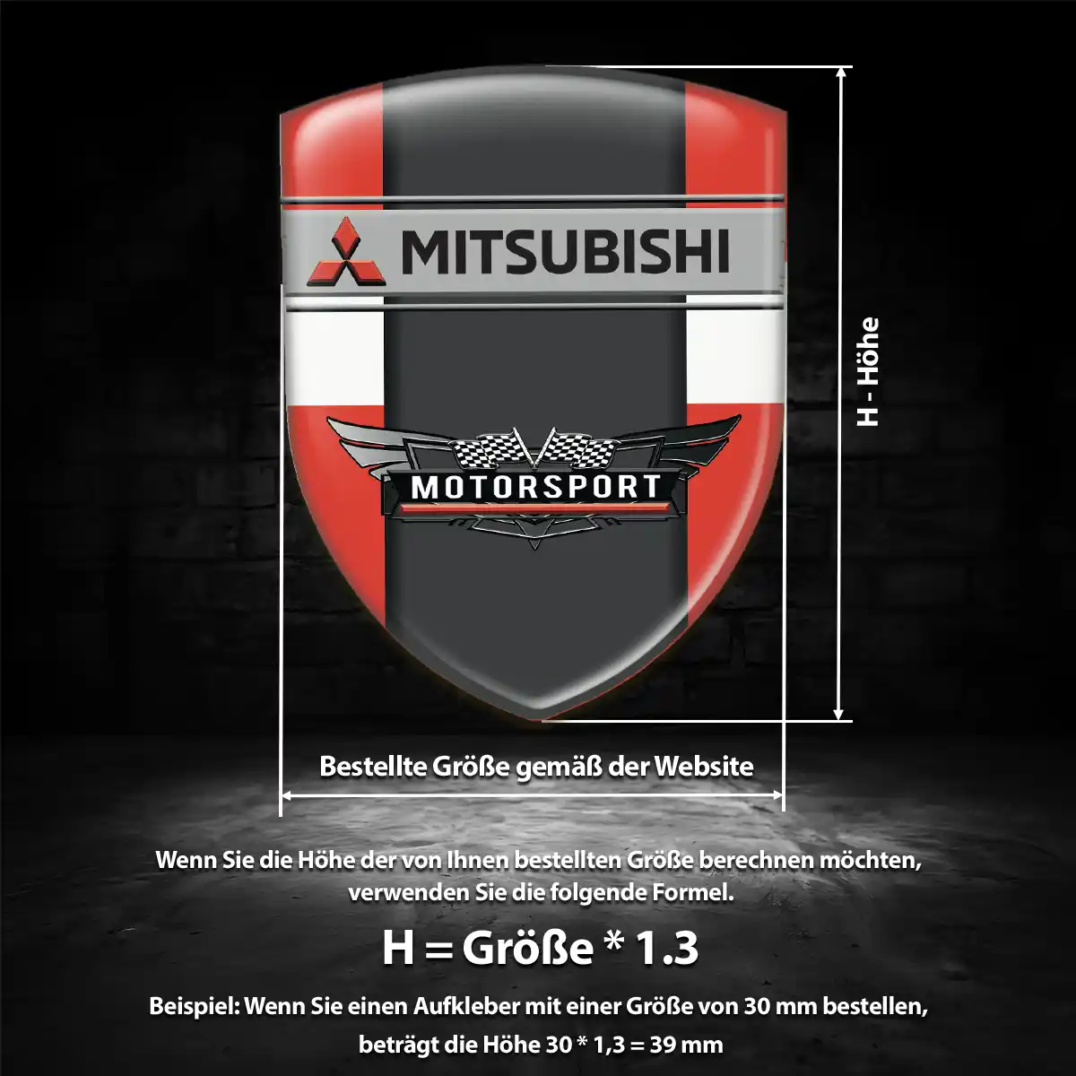 Mitsubishi Wappen Aufkleber Emblem Auto Stilvolles Design