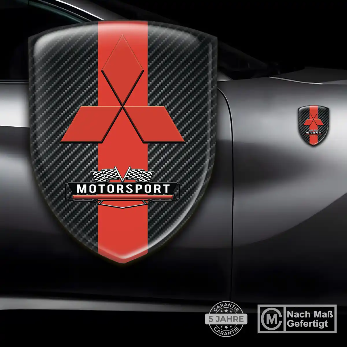 Mitsubishi Wappen Aufkleber Emblem Hochwertiges Harz