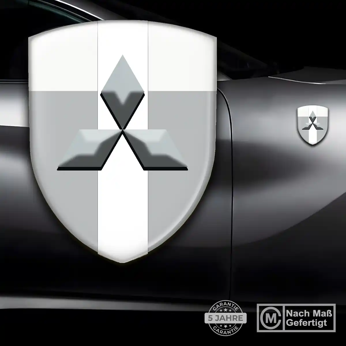 Mitsubishi Wappen Aufkleber Emblem Interieurdesign