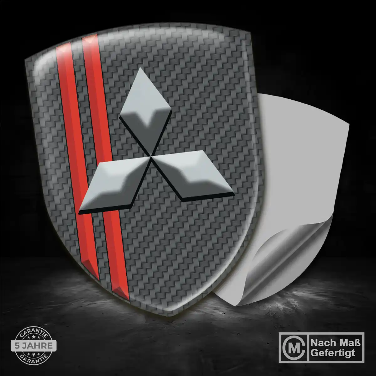 Mitsubishi Wappen Aufkleber Emblem Limitierte Auflage