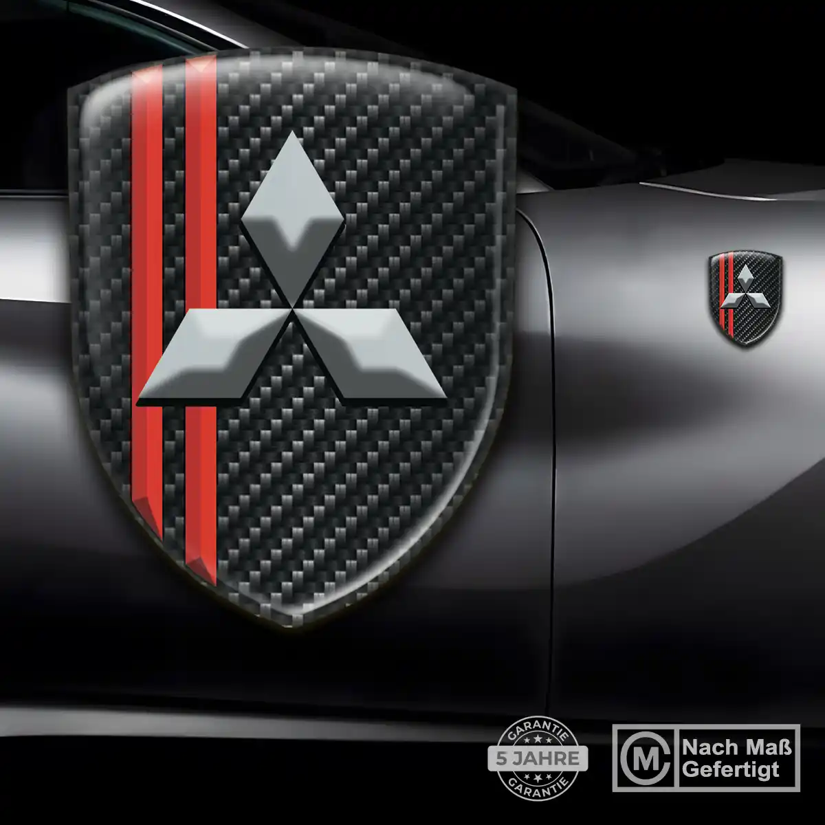 Mitsubishi Wappen Aufkleber Emblem Stilvolles Design
