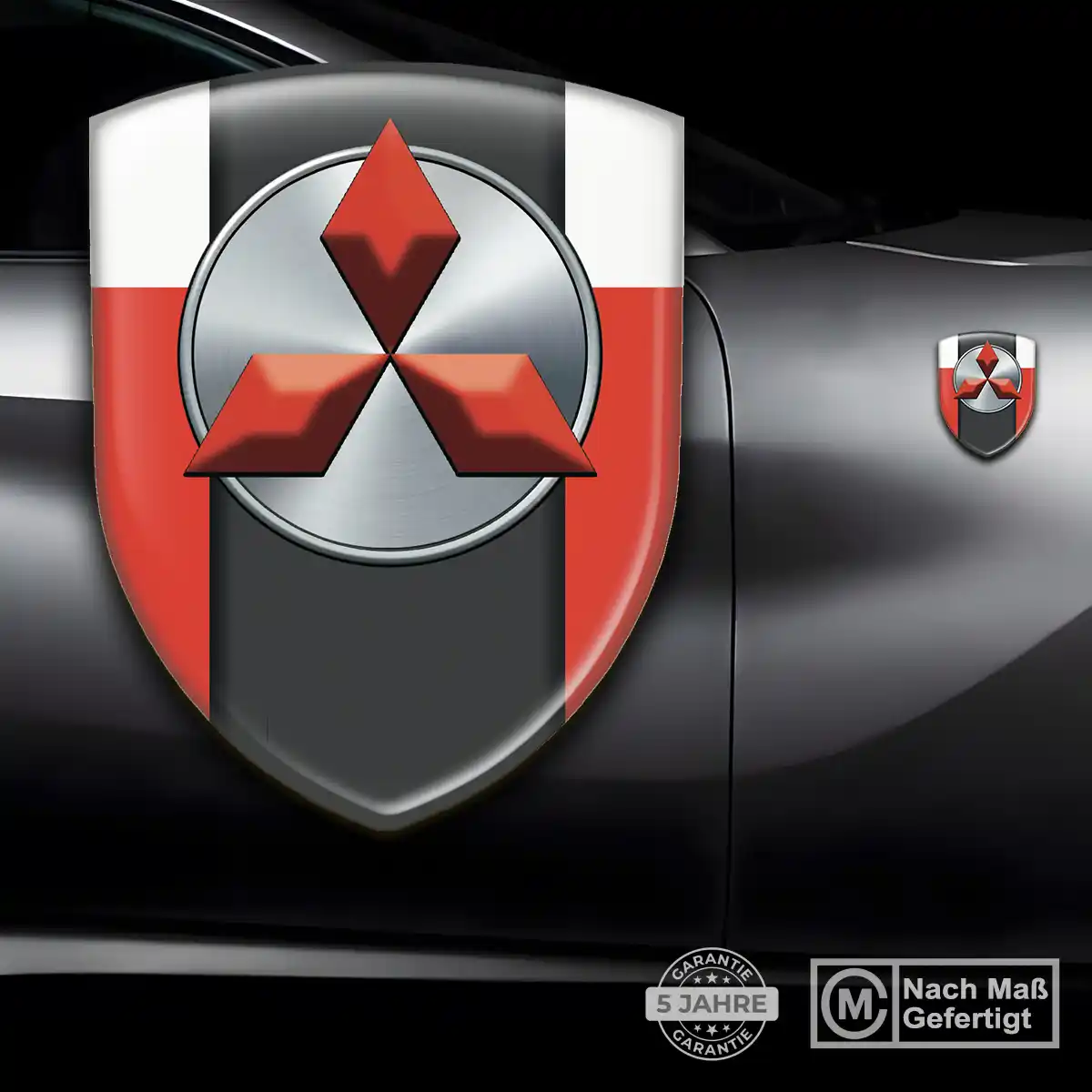 Mitsubishi Wappen Aufkleber Hochwertiges Harz