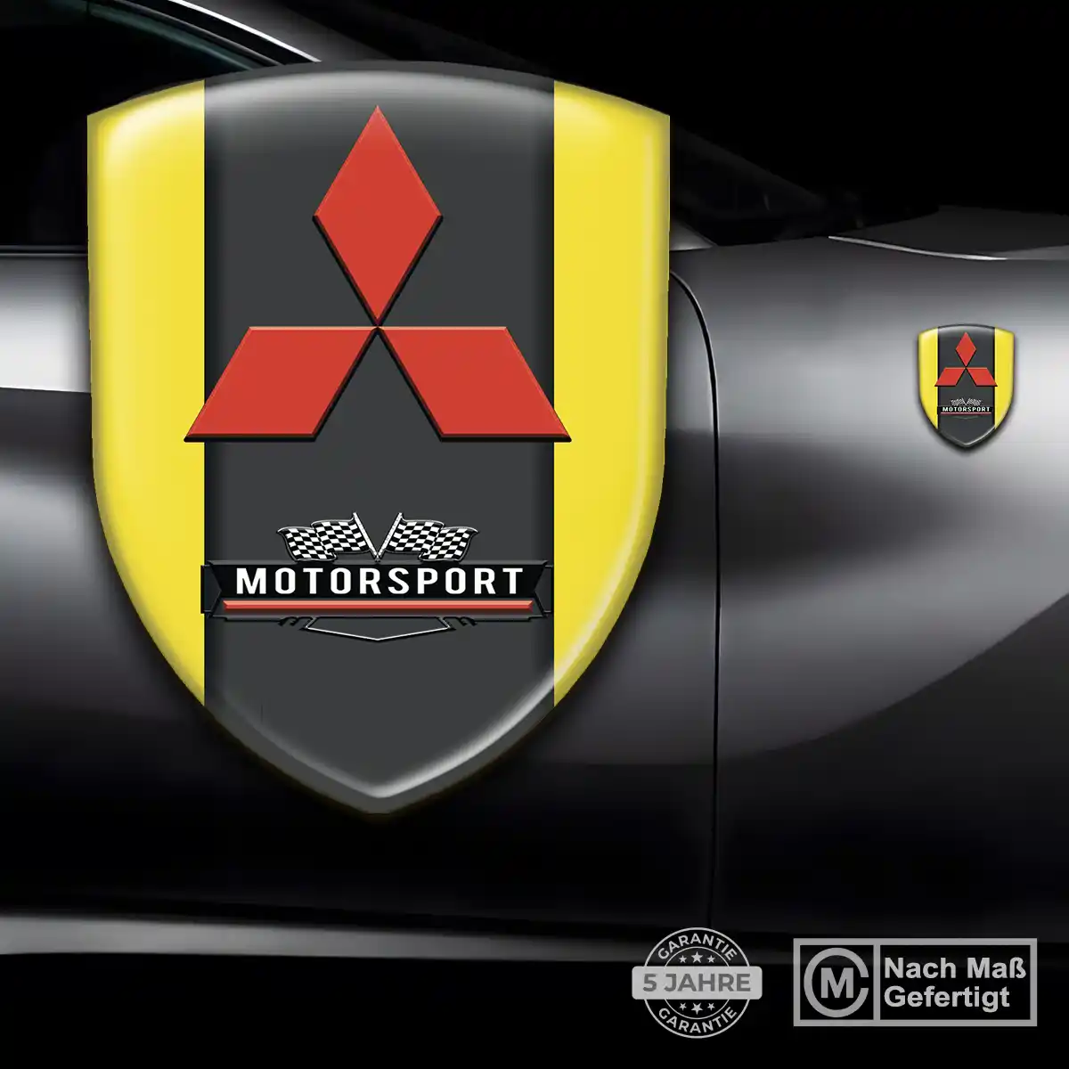 Mitsubishi Wappen Aufkleber Interieurdesign