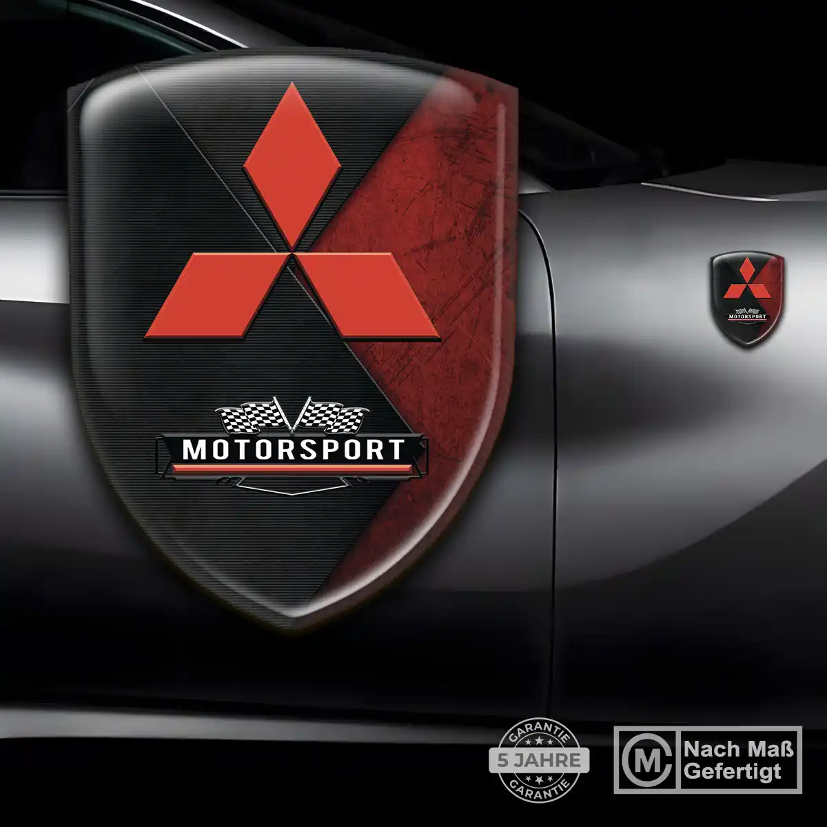 Mitsubishi Wappen Aufkleber Premiumqualität